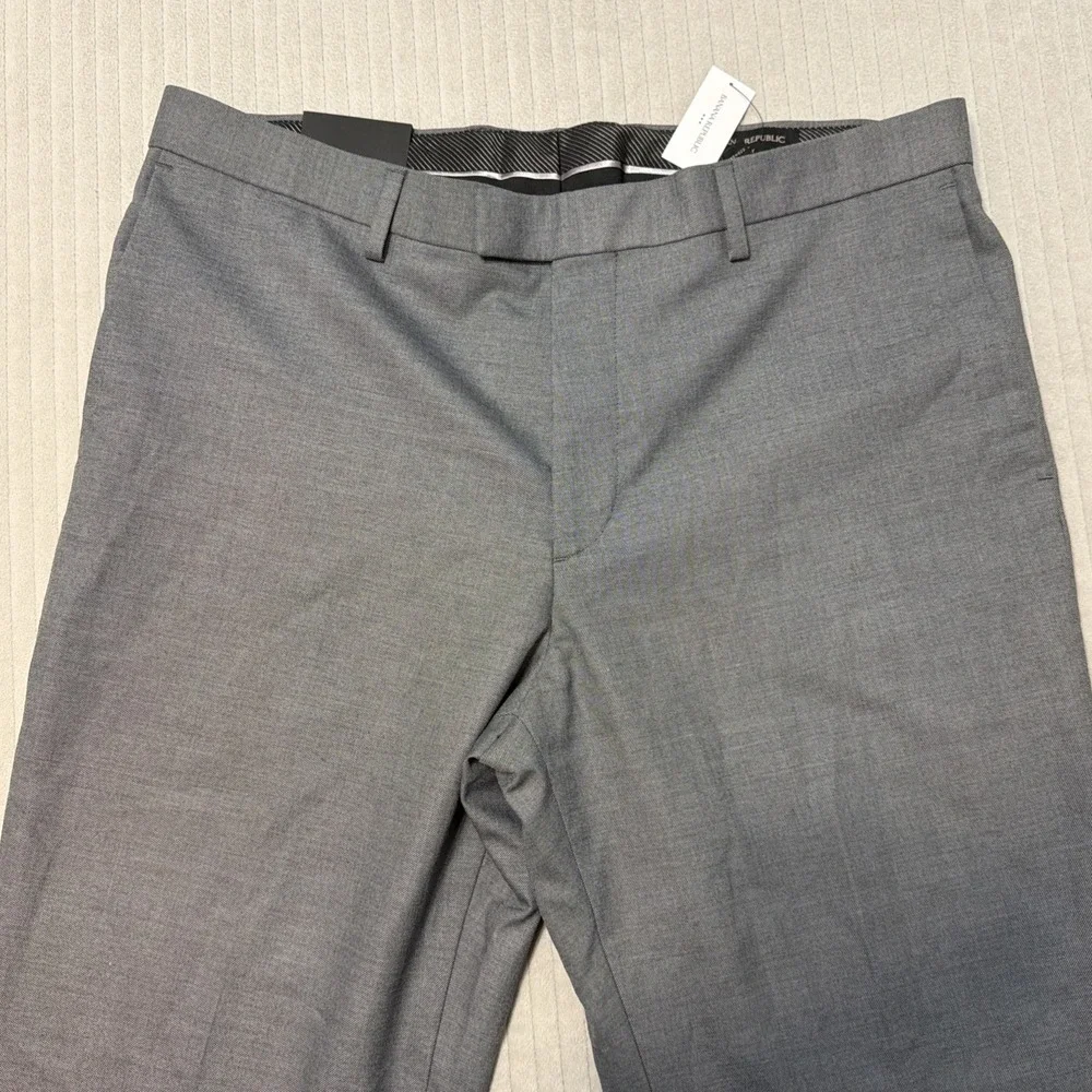 Banana Republic Slim Tailored Performance Dress Wrinkle Resist Pant 34x36 NWT